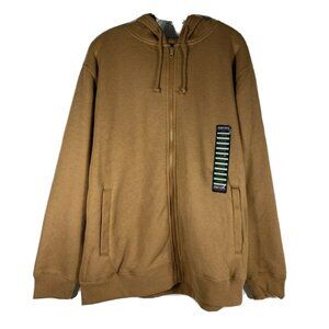 Smiths Workwear Mens Large Sherpa Bonded Thermal Knit Hooded Zip Work Jacket